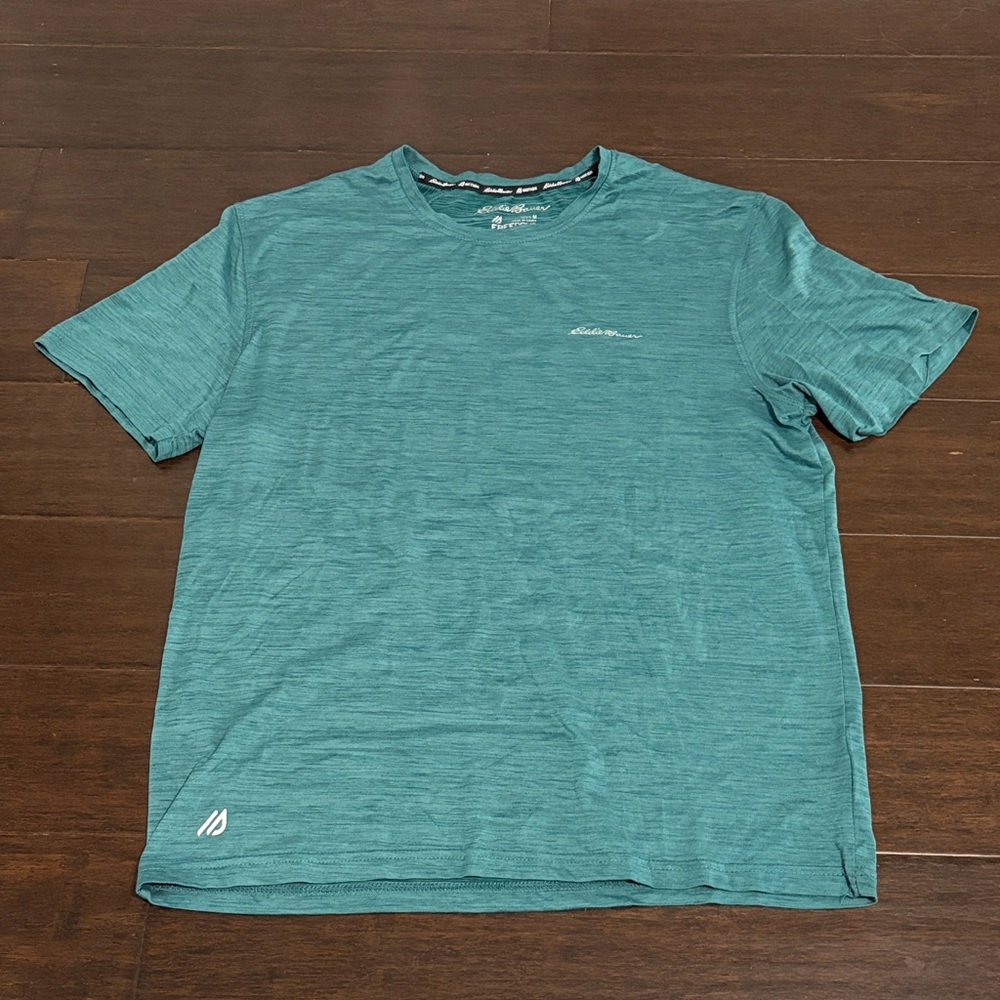 Eddie Bauer Men's Teal Short Sleeve Tee